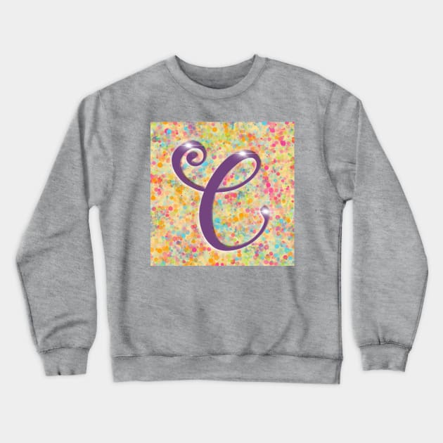 Initial “C” Crewneck Sweatshirt by AndreaBlack